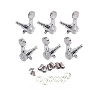 LIXSAZSE 6 pièces 3R guitare cordes Tuning Peg antirouille fileté accordeur Machine têtes boutons réglables verrouillage chaîne ensemble Pour bonne Fixation