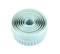 LIXSAZSE 8 pièces Cupcake rond ShapeCookie Cutter moule Double face réutilisable Fondant outil auto-assemblage pour cuisine pâtisseries