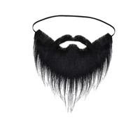 LIXSAZSE Accessoires de Costume de Barbe de Père Noël drôles Moustaches élastiques Adolescents Adultes Enfants fêtes et activités de Vacances Fausse Barbe Accessoires de, Noir, 13 x 20 cm