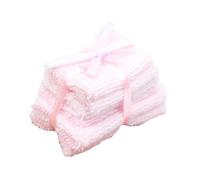 LIXSAZSE Accessoires Miniatures pour Maison de poupée : Serviette de Bain, pour Les Enfants Qui Aiment Jouer à la Maison poupée et décorer Leurs scènes. , Rose , 4 x 2.8 x 3 cm