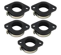 LIXSAZSE Adaptateur d'entrée de carburateur de moto en aluminium, composants d'adaptateur carburateurs en caoutchouc amovibles professionnels