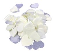 LIXSAZSE Amour coeurs confettis petit ornement de mariage lancer léger ballon remplissage papier fiançailles mariage douche fête, Lait Blanc
