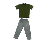 LIXSAZSE Amusez-vous à habiller vos poupées avec cet ensemble T-shirt et pantalon pour figurines masculines à l'échelle 1/6. Compatible avec toutes les figurines masculines l'échelle 1/6, il vous
