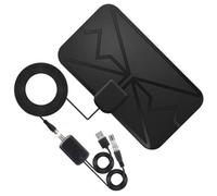 LIXSAZSE Antenne de télévision numérique intérieure 4K 1080P 3600 Miles amplificateur de Signal HDTV programmes aériens Accessoire ménage, Le Noir