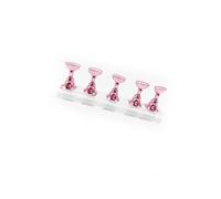 LIXSAZSE Appuyez sur le support à ongles coloré nouveauté individuelle différente confortable fabrication fine longue durée de vie perle feuille de pratique, Rose