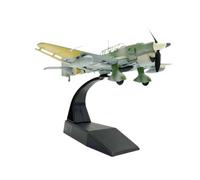 LIXSAZSE Avions de Collection de Chasseurs d'avions moulés sous Pression, pièce d'affichage JU87B à l'échelle 172 pour Les collectionneurs, adaptée au modèle d'avion Chasse Salon 1:72 JU87B