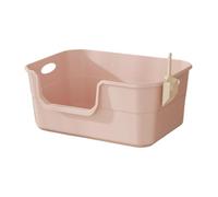 LIXSAZSE Bac à litière Ouvert pour Chats d'intérieur. Bords Hauts pour Un Espace de Vie Propre et Une Surveillance Facile. Favorise la Circulation de l'air Frais.