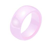 LIXSAZSE Bague en céramique à la mode, symbole éternel d'amour pour les Couples, bague de Couple en céramique, cadeau de mariage pour femmes, violet, Taille#7