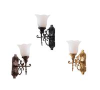 LIXSAZSE Batterie lumière modèle pour Micro Paysage Mousse Bricolage Ornements Applique Parure lampadaires modèles pour Salon Couloir Cour