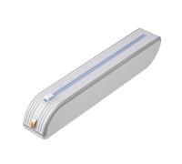 LIXSAZSE Boîte de découpe de Couvercle Film Plastique Pratique, Cuisine organisée, poignée Confortable, Aspiration magnétique, Outil réfrigérateur et comme s'il Vous plaît