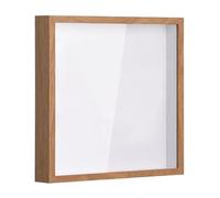 LIXSAZSE Boîte de présentation multifonctionnelle pour archives de films et voyages, coffret photo, vitrine, bureau rangement photo, Bois, 20.3 x 20.3 cm