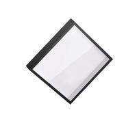 LIXSAZSE Boîte de présentation multifonctionnelle pour archives de films et voyages, coffret photo, vitrine, bureau rangement photo, Noir, 20.3 x 20.3 cm