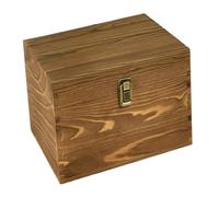 LIXSAZSE Boîte de Rangement rectangulaire en Bois multifonctionnelle pour Bijoux, Loisirs créatifs et Accessoires, à Poser sur Un Bureau. Couvercle Rabattable pour Les Loisirs créatifs.