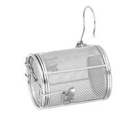 LIXSAZSE Boule à thé, infuseur à herbes, filtre café et épices, panier de séparation pour la maison 12 x 13 cm, Argent, 8x10cm