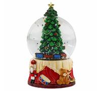 LIXSAZSE Boule de Noël décorative à collectionner, ornée d'un sapin enneigé, symbole de Pour joie et chaleur pour les fêtes.