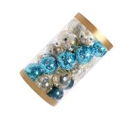 LIXSAZSE Boules d'arbre de noël, Belle Apparence pour Décor de Vacances, Plusieurs Couleurs Disponibles, Boules d'ornements d'arbre noël, Or Bleu