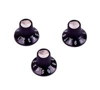 LIXSAZSE Boutons d'ampli de guitare professionnels de Style boutons à jupe en plastique résistants à l'usure capuchons potentiomètre Volume anti-dérapant