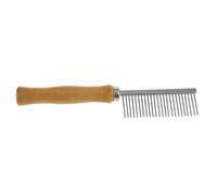 LIXSAZSE Brosse à poils d'animaux avec manche en bois pour un toilettage et une prévention de la perte de poils sans effort. Aide à nettoyer les d'animaux. Peigne collés pour chiens et