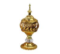 LIXSAZSE Brûleur d'encens en Fer pour aromathérapie - Idée Cadeau élégante de Style Moyen-Oriental sculpté dans Le Style du Moyen-Orient est très