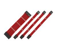 LIXSAZSE Câble d'alimentation d'extension boîtier PC connecteurs à Manches Coffre-Fort pour Ordinateur Ensemble de Cordon léger résistant à l'usure Carte mère