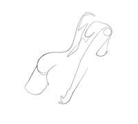 LIXSAZSE Cadeau Peinture Sur Toile Innovante - Impression De Corps De Femme Minimaliste Cadeau Corps Femme Impression Minimaliste Figure Féminine Poster