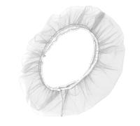 LIXSAZSE Cage à Oiseaux Couverture Maille Filet Tissu Graine Attrape Jupe Respirant ménage Alimentation Garde Protecteur extérieur Accessoire, Blanc, S