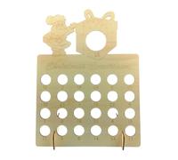 LIXSAZSE Calendrier de l'Avent de Noël en bois pour la reconnaissance des couleurs et des chiffres, ce qui rend les vacances Noël plus magiques. Compte à rebours, JM01725