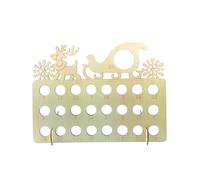 LIXSAZSE Calendrier de l'Avent de Noël en bois pour la reconnaissance des couleurs et des chiffres, ce qui rend les vacances Noël plus magiques. Compte à rebours, JM01727