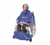 LIXSAZSE Cape transparente pour fauteuil roulant avec rangement pour la pluie. Le fauteuil roulant réfléchissant est imperméable et facile à nettoyer pour les personnes âgées. , S