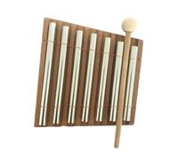 LIXSAZSE Carillon à main, jouet éducatif à percussion, carillon éolien, cloche musicale, de méditation pour l'apprentissage de la musique, robuste et durable, équipé de, 7 tons