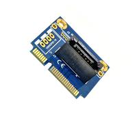 LIXSAZSE Carte adaptatrice Mini vers 7 Broches offrant Une compatibilité aisée avec Les emplacements mSATA pour PC de Bureau et Cartes mères. Convertisseur Vertical pour Carte mère.