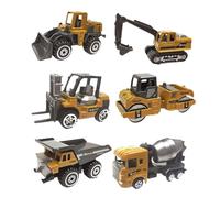 LIXSAZSE Ce Coffret de camions de Chantier Encourage Le Jeu spontané et l'exploration chez Les Enfants Tout en proposant des véhicules de Chantier Classiques