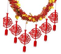 LIXSAZSE Célébrations du Nouvel An : une guirlande « Pour Bonne Année » s'ajoute à l'ambiance festive, complétée par des étoiles dorées