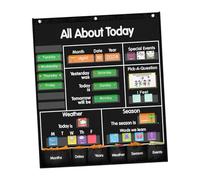 LIXSAZSE Centre d'apprentissage « Cercle de Parole » : Tableau de Poche météo, Calendrier éducatif et ludique, Organisateur Lettres ABC, Outil pédagogique, matériel à Suspendre