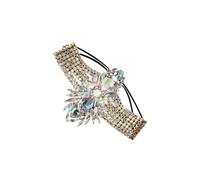 LIXSAZSE Chaîne de cuisse de pour femme, chaîne scintillante, bijou corps léger, unique, confortable et chic, accessoire mariage léger, Couleur Or, 17 x 10.9 cm