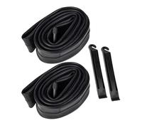 LIXSAZSE Chambres à air de vélo de qualité supérieure 175, 195, 210 et 2125 Pouces, Paire de Rechange avec Deux démonte-pneus, Noir, 12 Pouces