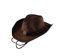 LIXSAZSE Chapeau de cow-boy western, taille ajustable, accessoire tendance pour la plage et les activités de plein air. Chapeau de cow-boy style western pour garçon, idéal pour