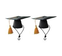 LIXSAZSE Chapeau de Remise de diplôme pour Chien, Confortable, pour Animaux Compagnie, Facile à Nettoyer, élégant, avec pour Pompon, Cadeaux, 2 Paquets/lot