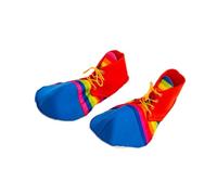 LIXSAZSE Chaussures de clown géantes, ajustement confortable, couleurs accrocheuses, accessoires amusants à tête ronde, couleurs vives, impact visuel, chaussures de clown, L