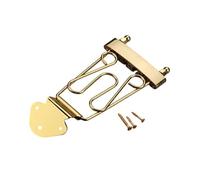 LIXSAZSE Chevalet de basse 4 cordes, pièce de chevalet en métal, pièce rechange durable pour guitares électriques et acoustiques. Cordier en laiton.