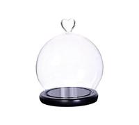 LIXSAZSE Cloche d'exposition avec Socle, vitrine Transparente Anti-poussière pour Objets décoratifs. Protège Vos Objets de Collection de la poussière Tout en apportant Une Touche esthétique à Votre