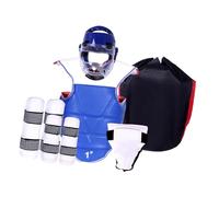 LIXSAZSE Coffret d'équipement de de karaté, Casque Inclus, matériel d'entraînement MMA Confortable et Polyvalent pour Les compétitions d'arts Martiaux, l'entraînement à la, S