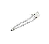 LIXSAZSE Colliers Femme Blanc Simulé Perle Fille Sautoirs Géométrique Déclaration Ronde Universelle Clavicule Chaîne Courte Mariée