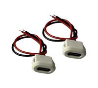 LIXSAZSE Connecteur de Type C 2 pièces/Ensemble pour Une Connexion fiable et sécurisée, compatibilité ABS, connecteur USB de Type C, Base Chargement Blanche