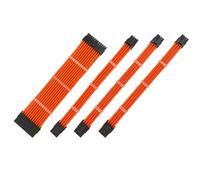 LIXSAZSE Connecteurs de boîtier de câble d'alimentation d'extension Alimentation d'ordinateur Pratique Ensemble de Cordon résistant à l'usure Kit de Carte mère, Orange