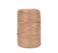 LIXSAZSE Cordon macaron coloré égayant la décoration de la maison, fils en Polyester creux tricotés au Crochet pour décoration de maison DIY, kaki clair
