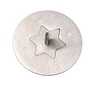 LIXSAZSE Couvercle de bougie en pot, anti-poussière en acier inoxydable pour la décoration de la maison du bureau, garantissant une longue durée vie, Étoile hexagonale, L