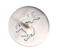 LIXSAZSE Couvercle de bougie en pot, anti-poussière en acier inoxydable pour la décoration de la maison du bureau, garantissant une longue durée vie, Wapiti, S