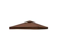 LIXSAZSE Couverture supérieure de l'auvent Composant de Toit de Tente de Camping en Plein air Pièces de revêtement imperméables Accessoire de Remplacement Beige à Deux Niveaux, Café/Double