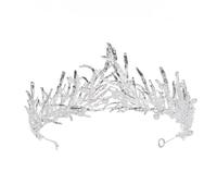 LIXSAZSE Couvre- de fête Couronnes de cristal Fermeté Attrayant Diadèmes exquis Casque mariée Couleur vive Couvre-chefs bal, Blanc